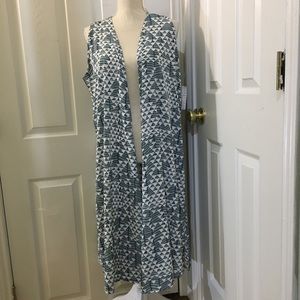 NWT LuLaRoe Joy, Sleeveless Long Vest/Cardigan